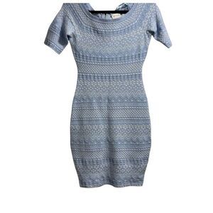 Milly blue and white knit dress- size S